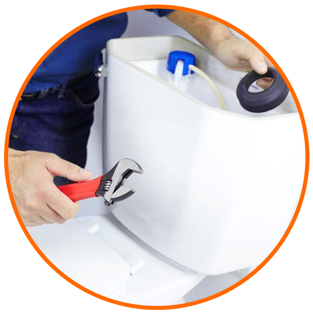 horn plumbing service toilet 1
