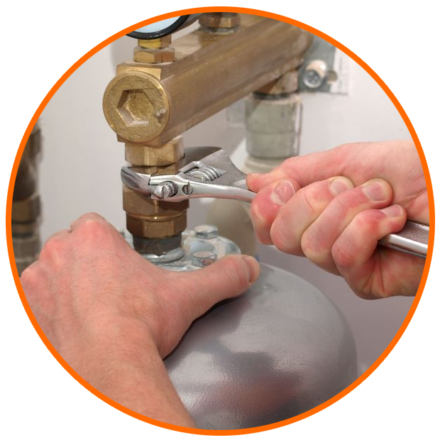 horn plumbing service water heater